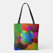 Tote Bag OEuvre fractale colorée (Dos)