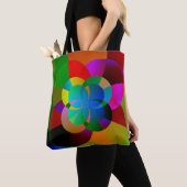 Tote Bag OEuvre fractale colorée (De près)