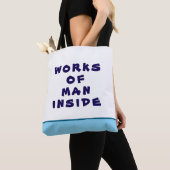 Tote Bag OEuvres D'Homme À L'Intérieur De Fourre-tout (De près)