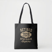 Tote Bag Officiellement à la retraite 2026 Plus mon problèm (Devant)