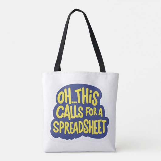 Tote Bag Oh Cela Demande Un Tableur (Dos)