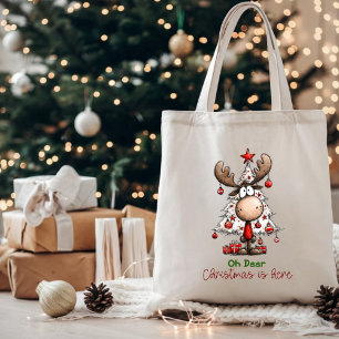 Tote Bag Oh cerf Noël est arrivé Mignon Drôle Renne