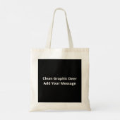 Tote Bag Oh Cerf Style Graphique Propre (Dos)