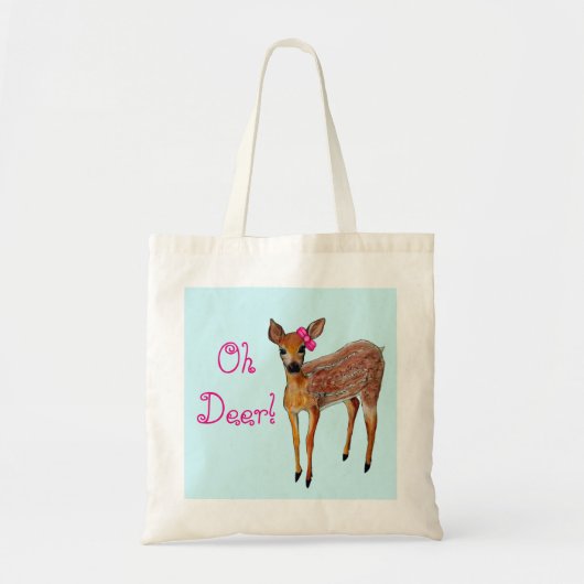 Tote Bag "Oh faon Fourre-tout de cerfs communs" (Devant)