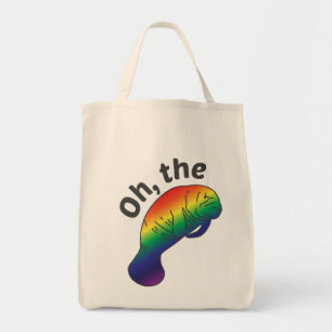 Tote Bag Oh la Hue Manatee Grocery Fourre-tout