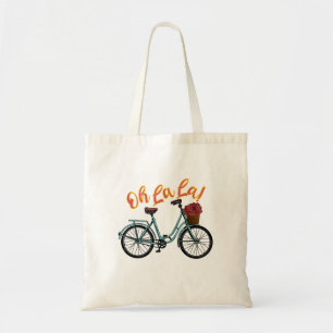 Tote Bag Oh La La French Bicycle Drôle Chants Français
