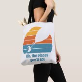 Tote Bag Oh, Les Endroits Où Tu Vas Aller ! Sunset rétro (De près)