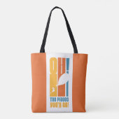 Tote Bag Oh, Les Endroits Où Tu Vas Aller ! Tall Retro Typo (Dos)