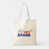 Tote Bag Oh mon étoile drapeau américain (Dos)
