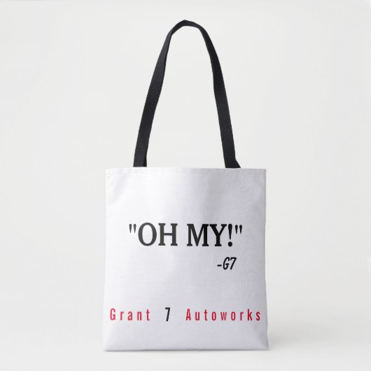 Tote Bag "Oh mon ! "Fourre-tout (Devant)