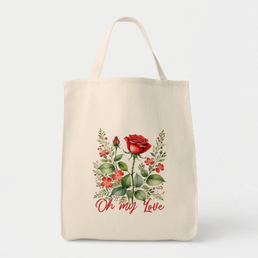 Tote Bag Oh mon Rose (Devant)