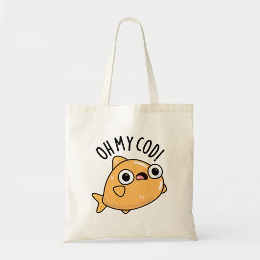 Tote Bag Oh My Cod Funny Fish Pun (Devant)