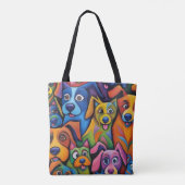 Tote Bag Oh My goodness Abstract dog (Dos)