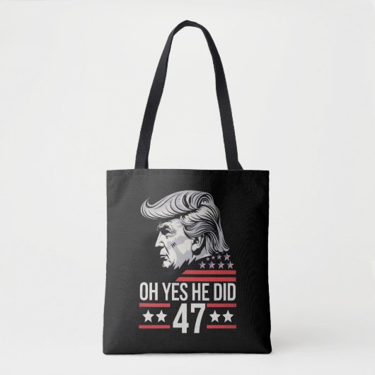 Tote Bag Oh Oui Il A Fait 47 Trump 2024 (Devant)