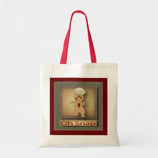 Tote Bag Oh Snap Gingerbread Man (Devant)