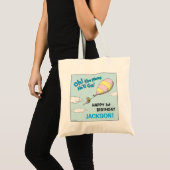 Tote Bag Oh, The Places He'll Go! - Premier Anniversaire (Devant (produit))