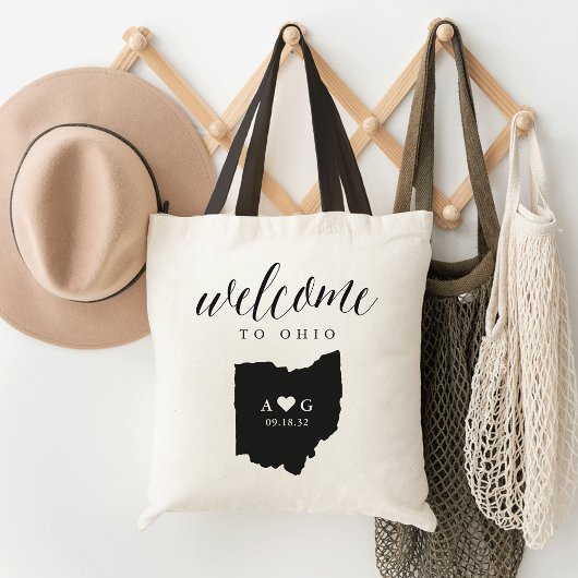 Tote Bag Ohio State Silhouette Mariage Bienvenue Fourre-tou