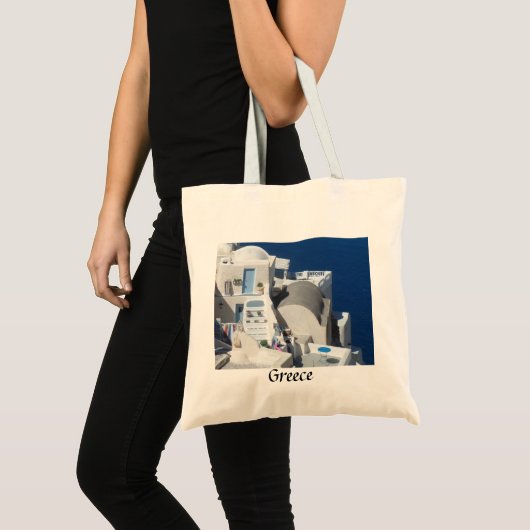 Tote Bag Oia, Santorini- Grèce (Devant (produit))