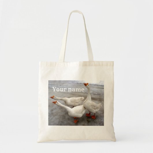 Tote Bag Oie blanche (Devant)
