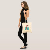 Tote Bag Oie du Canada dans une Toque (Devant (modèle))