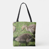 Tote Bag Oies dans l'herbe (Dos)