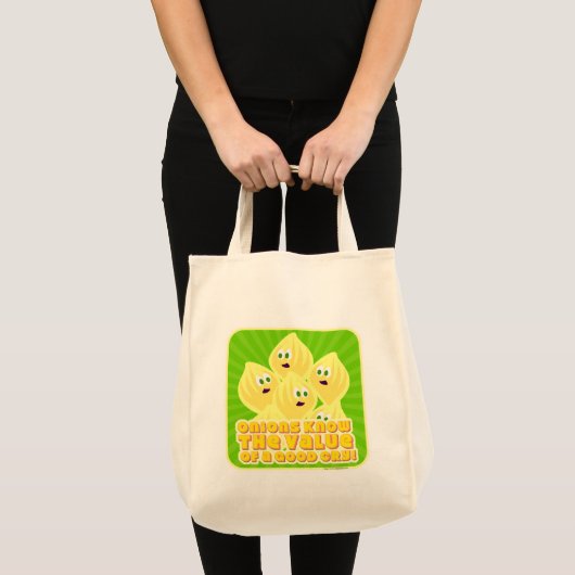 Tote Bag Oignons de Pleure mignons (Devant (produit))