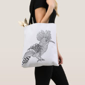 Tote Bag Oiseau 2 de style (De près)