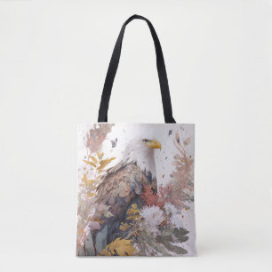Tote Bag Oiseau Aigle Portrait Animal Peinture Faune Gratui