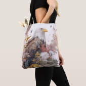 Tote Bag Oiseau Aigle Portrait Animal Peinture Faune Gratui (De près)