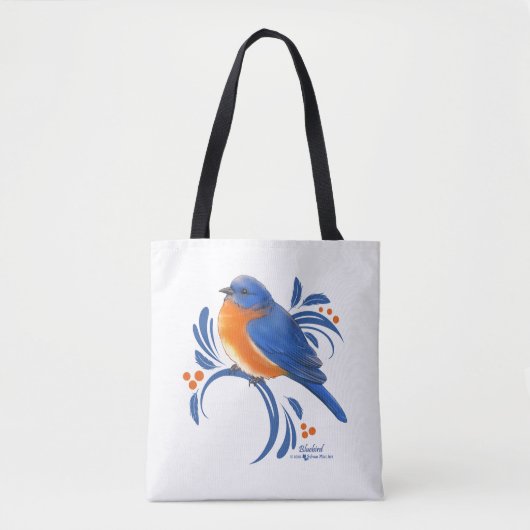 Tote Bag Oiseau bleu (Devant)