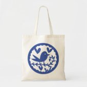 Tote Bag Oiseau bleu (Devant)