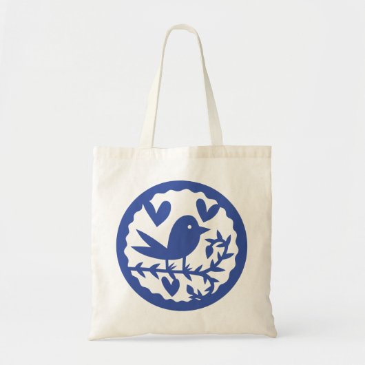 Tote Bag Oiseau bleu (Devant)