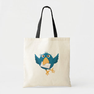 Tote Bag Oiseau bleu tenant une enveloppe