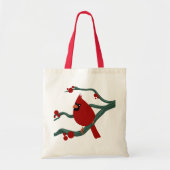 Tote Bag oiseau cardinal (Devant)