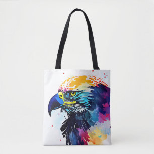 Tote Bag Oiseau d'aigle Nature sauvage Couleur d'animal Pei