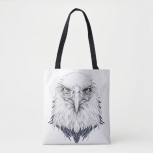 Tote Bag Oiseau d'aigle Nature sauvage Illustration animale