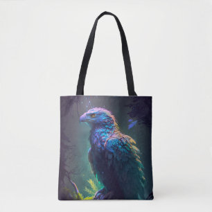 Tote Bag Oiseau d'aigle Portrait animal Peinture Faune