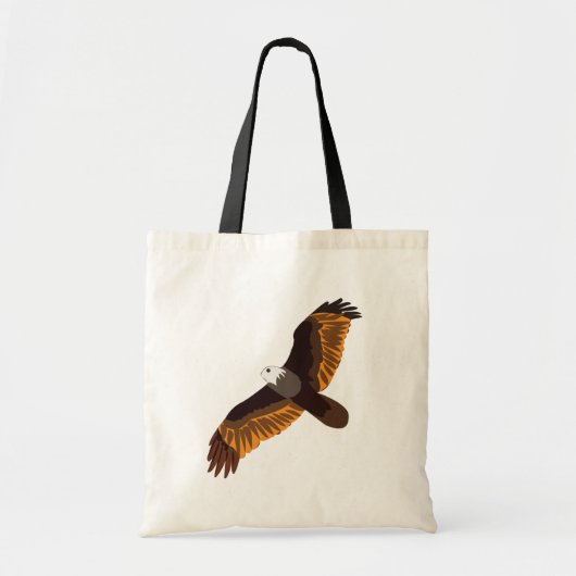 Tote Bag Oiseau d'aigle volant (Devant)