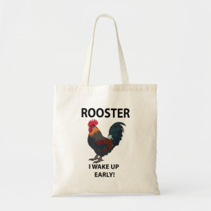 Tote Bag Oiseau de coq Je Me Réveille Un Rooster Drôle