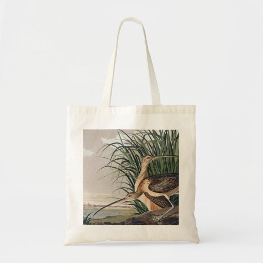 Tote Bag Oiseau de Courlis à long bec Audubon (Devant)