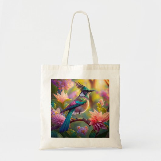 Tote Bag Oiseau de Jay Imaginaire vert (Devant)