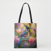 Tote Bag Oiseau de Jay Imaginaire vert (Devant)