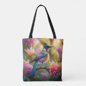 Tote Bag Oiseau de Jay Imaginaire vert (Dos)