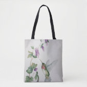 Tote Bag Oiseau-de-mer Jardin Elégant Aquarelle Peinture (Devant)
