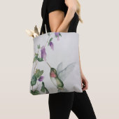 Tote Bag Oiseau-de-mer Jardin Elégant Aquarelle Peinture (De près)