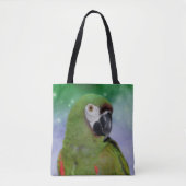 Tote Bag Oiseau de perroquet grave de Macaw (Devant)