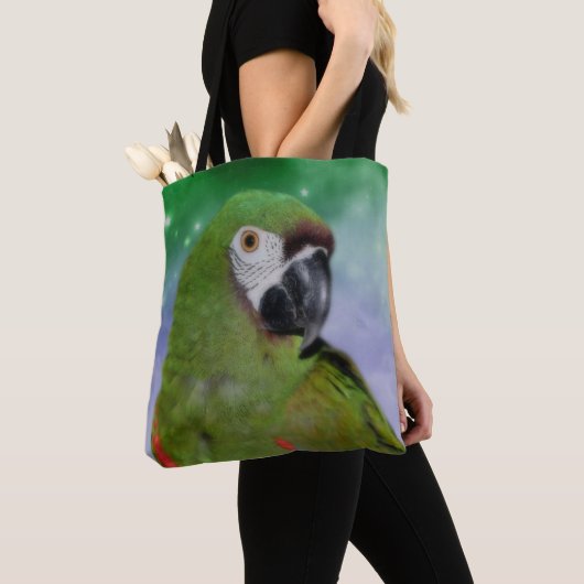 Tote Bag Oiseau de perroquet grave de Macaw (De près)
