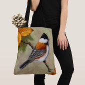 Tote Bag Oiseau de poulet à l'appui de châtaignes (De près)