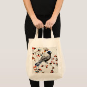 Tote Bag Oiseau d'hiver Gold Rustic (Devant (produit))