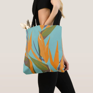 Tote Bag Oiseau du Paradis Allover Fourre-tout